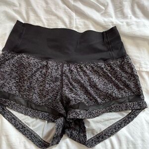 lululemon athletica Black and White Athletic Shorts